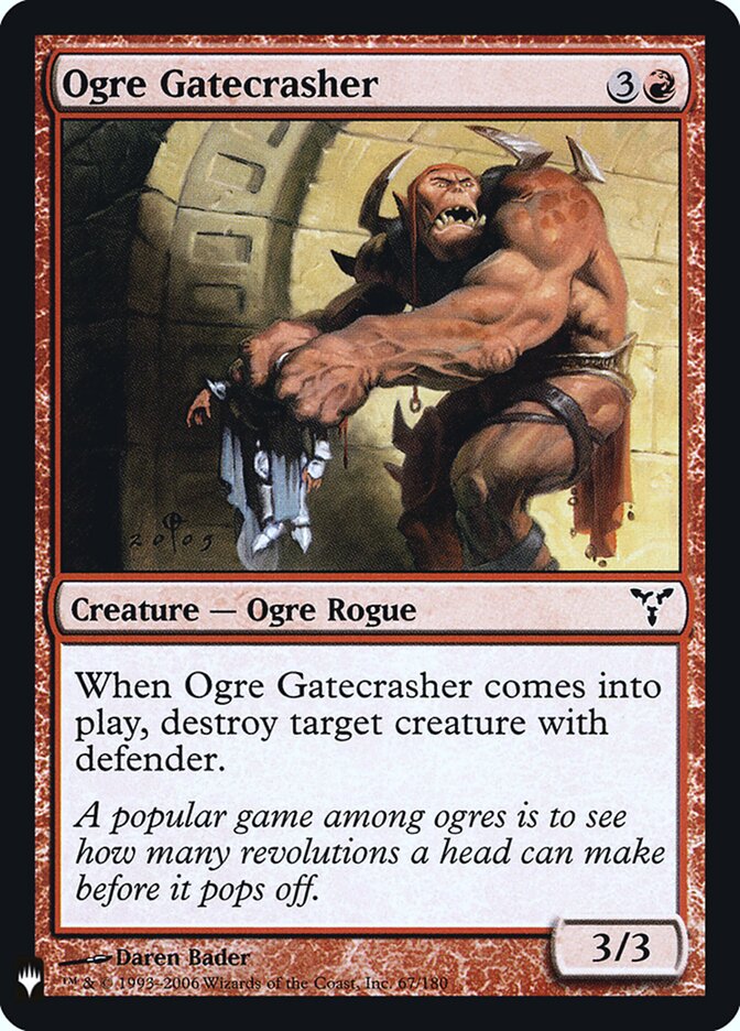 Ogre Gatecrasher (DIS-67) - The List (PLST)