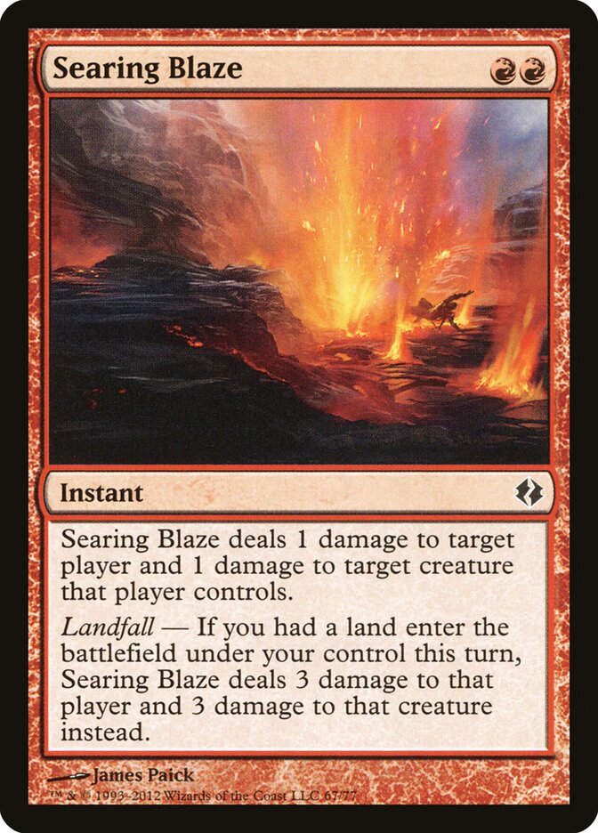 Searing Blaze (67) - Duel Decks: Venser vs. Koth (DDI)