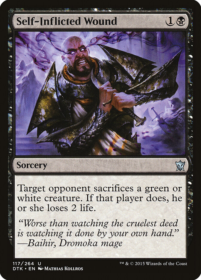 Self-Inflicted Wound (117) - Dragons of Tarkir (DTK)