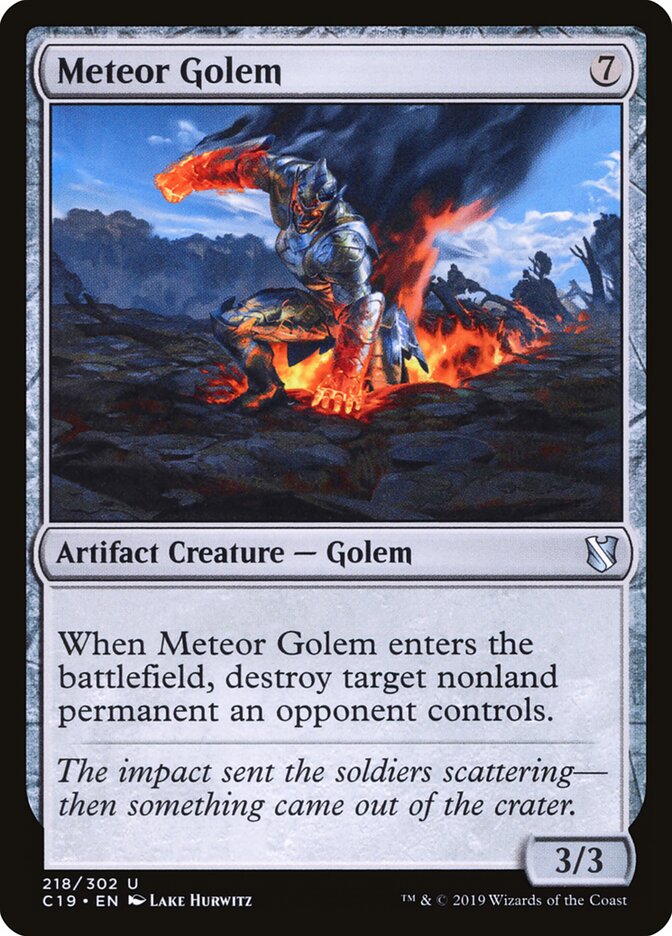 Meteor Golem (218) - Commander 2019 (C19)