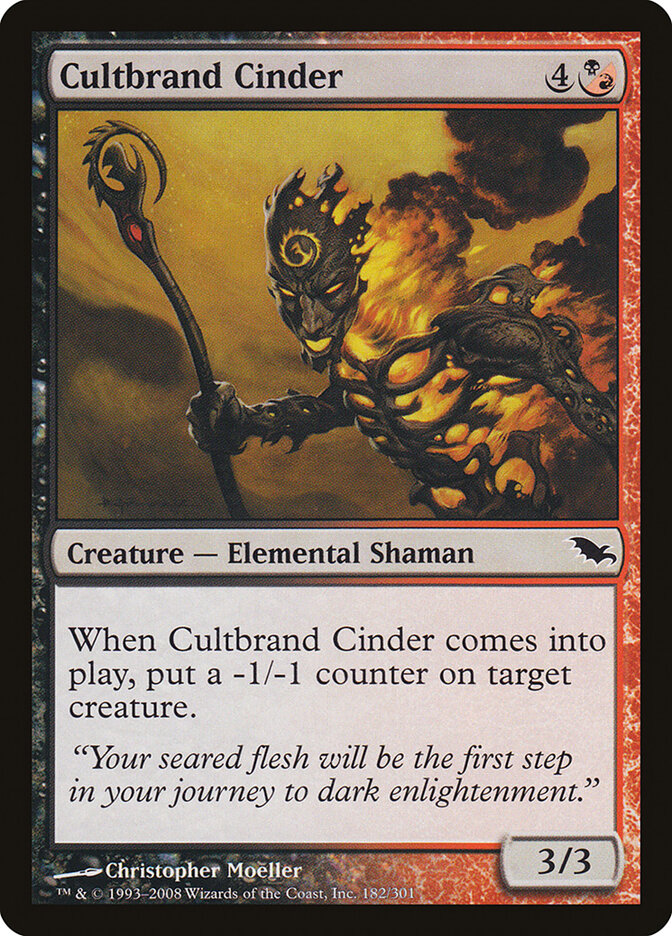 Cultbrand Cinder (182) - Shadowmoor (SHM)