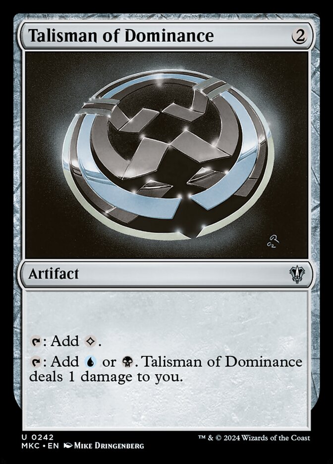 Talisman of Dominance (242) - Murders at Karlov Manor Commander (MKC)