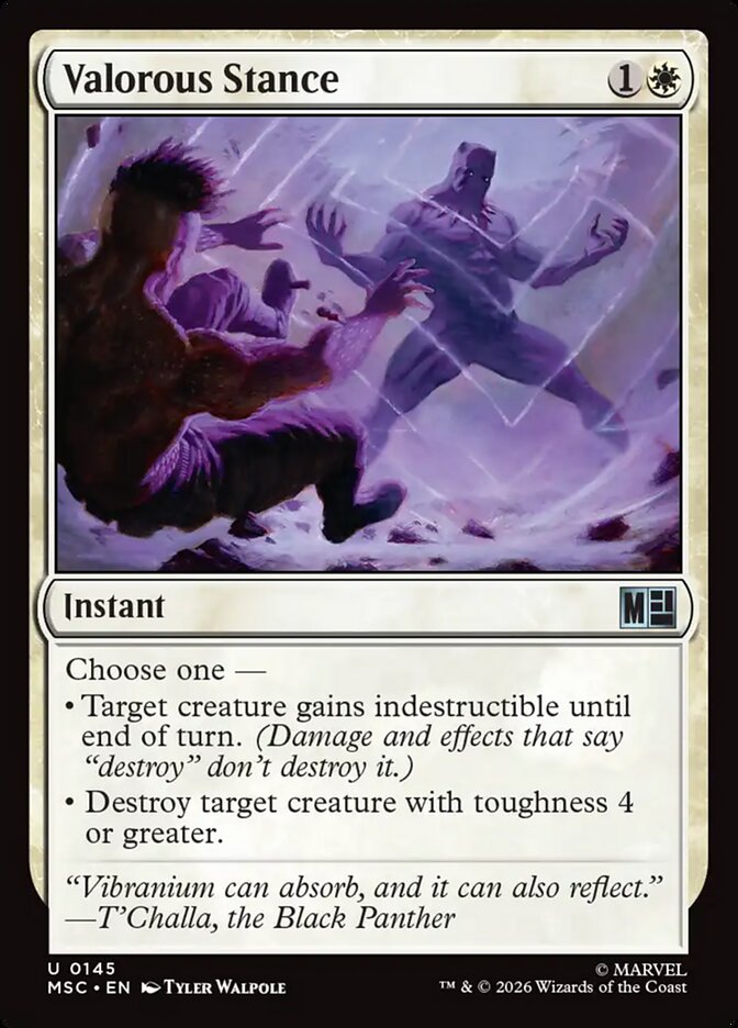Valorous Stance (145) - Marvel Super Heroes Commander (MSC)