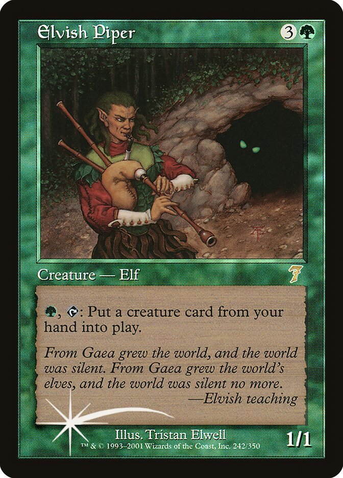 Elvish Piper (242) - Seventh Edition (7ED)