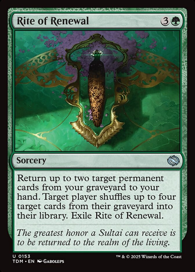 Rite of Renewal (153) - Tarkir: Dragonstorm (TDM)