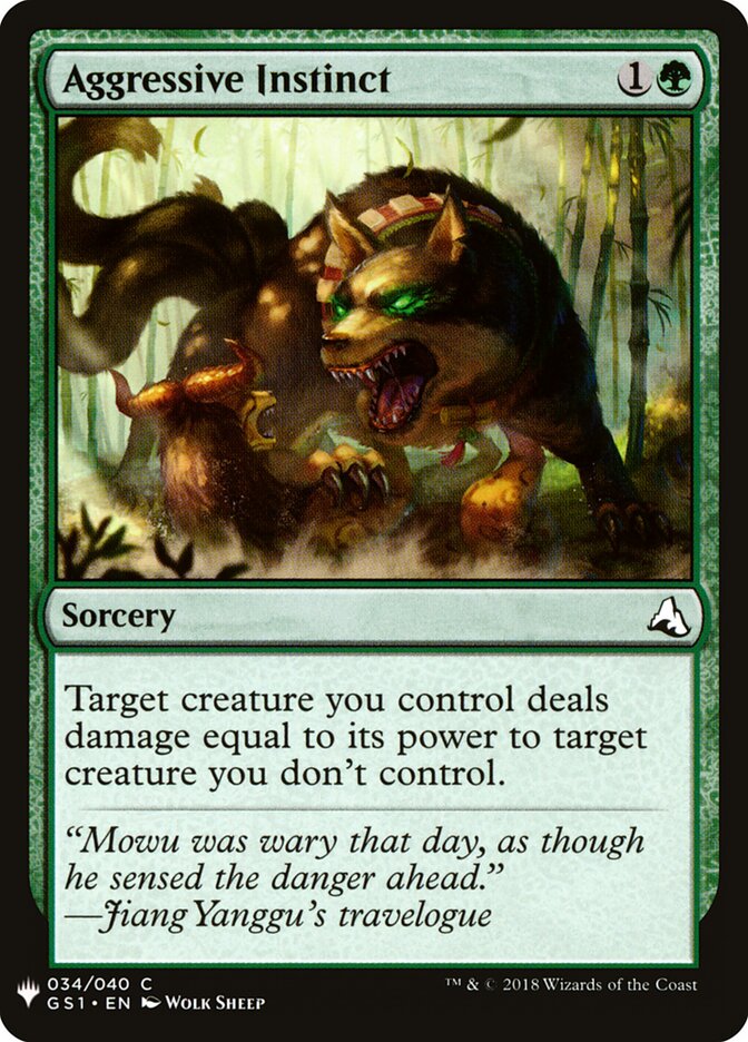 Aggressive Instinct (GS1-34) - The List (PLST)