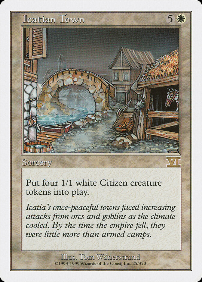 Icatian Town (25) - Classic Sixth Edition (6ED)