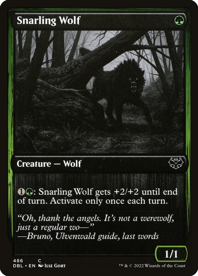 Snarling Wolf - Innistrad: Double Feature (DBL)