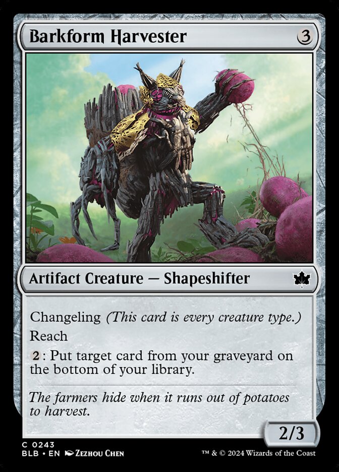 Barkform Harvester (243) - Bloomburrow (BLB)