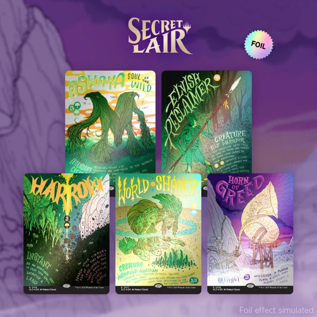 Secret Lair Drop: Our Boss is on Vacation Superdrop: Garden Buds - Rainbow Foil Edition - Secret Lair Drop Series (SLD)