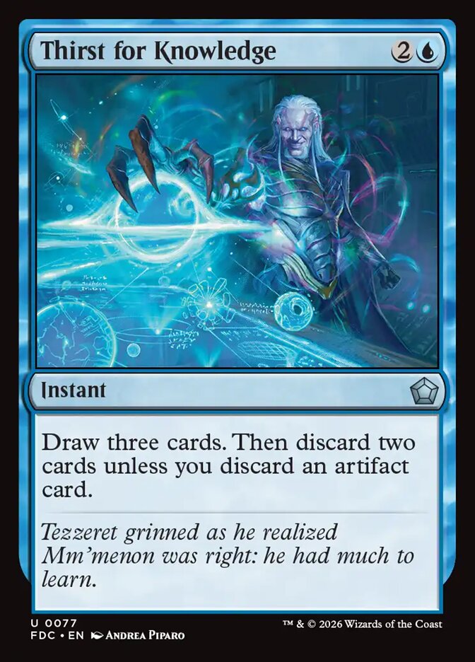 Thirst for Knowledge (77) - Foundations Commander (FDC)