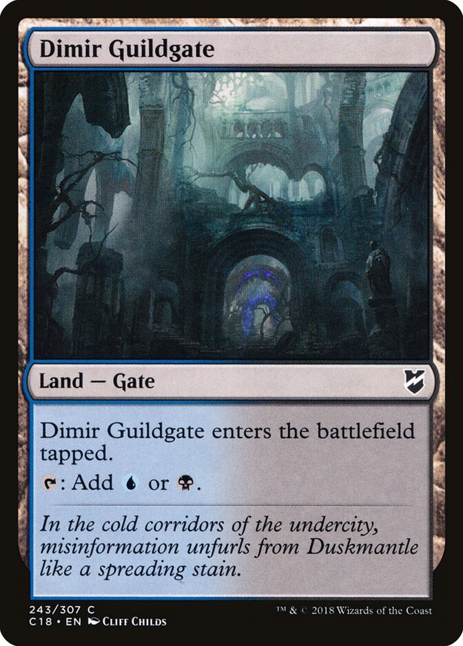 Dimir Guildgate (243) - Commander 2018 (C18)