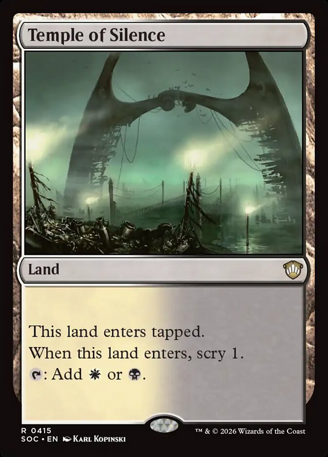 Temple of Silence (415) - Secrets of Strixhaven Commander (SOC)
