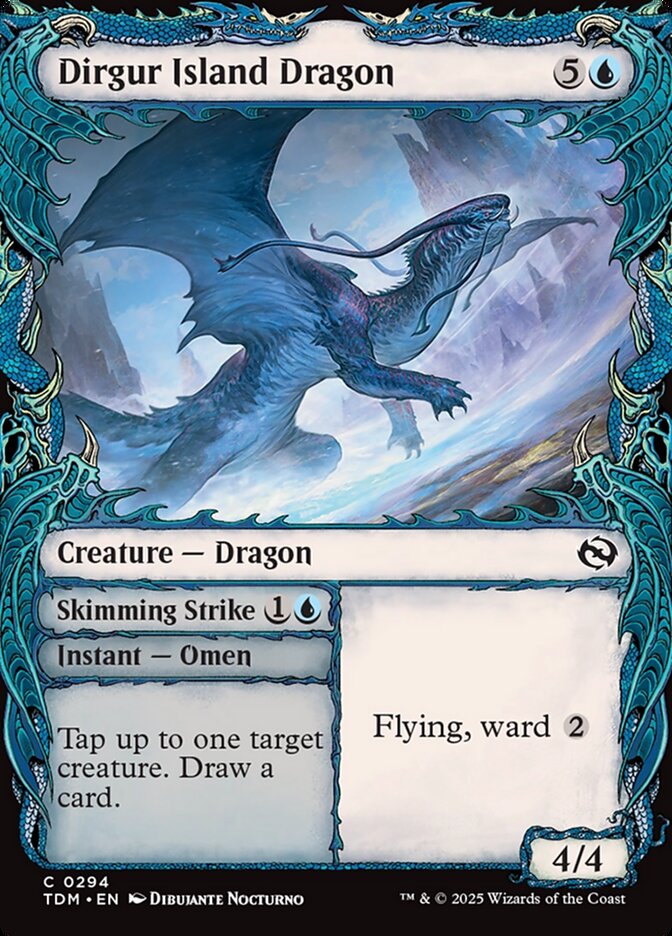Dirgur Island Dragon // Skimming Strike (294) - Tarkir: Dragonstorm (TDM)