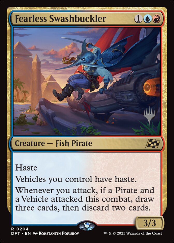 Fearless Swashbuckler (204p) - Aetherdrift Promos (PDFT)