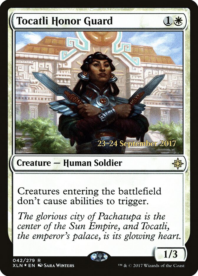 Tocatli Honor Guard (42s) - Ixalan Promos (PXLN)