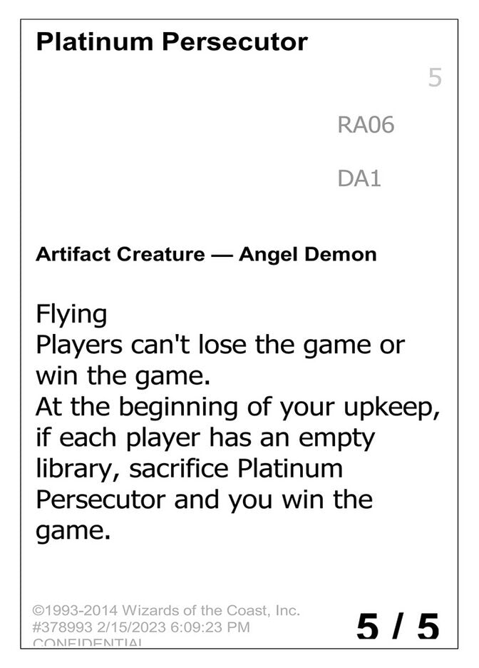 Platinum Persecutor (RA06a) - Unknown Event (UNK)