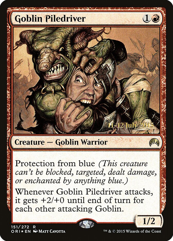 Goblin Piledriver (151s) - Magic Origins Promos (PORI)