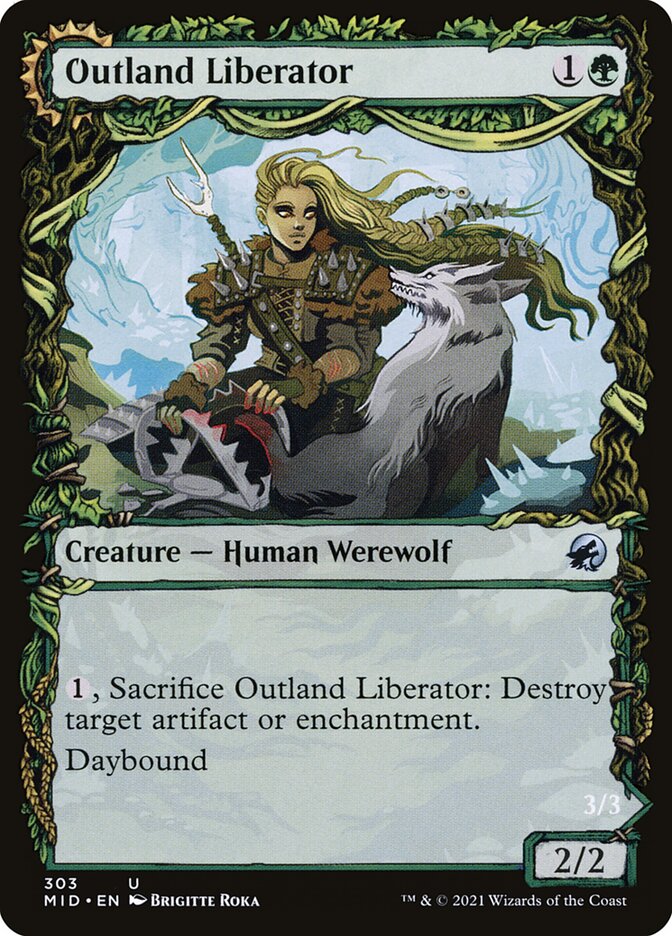 Outland Liberator // Frenzied Trapbreaker (303) - Innistrad: Midnight Hunt (MID)