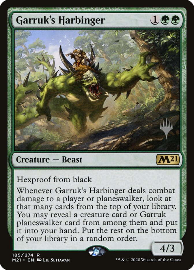 Garruk's Harbinger (185p) - Core Set 2021 Promos (PM21)