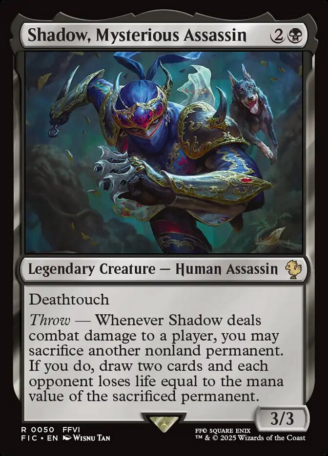 Shadow, Mysterious Assassin (50) - Final Fantasy Commander (FIC)
