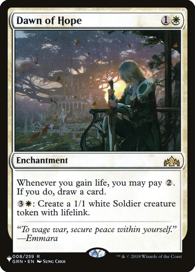 Dawn of Hope (GRN-8) - The List (PLST)