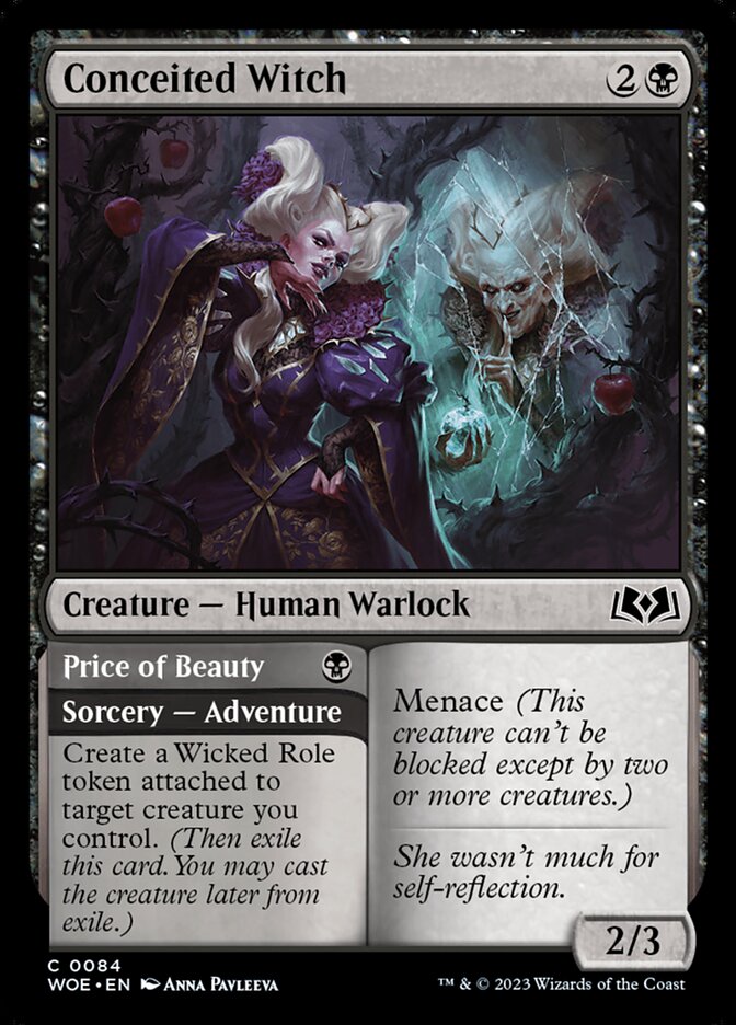 Conceited Witch // Price of Beauty (84) - Wilds of Eldraine (WOE)