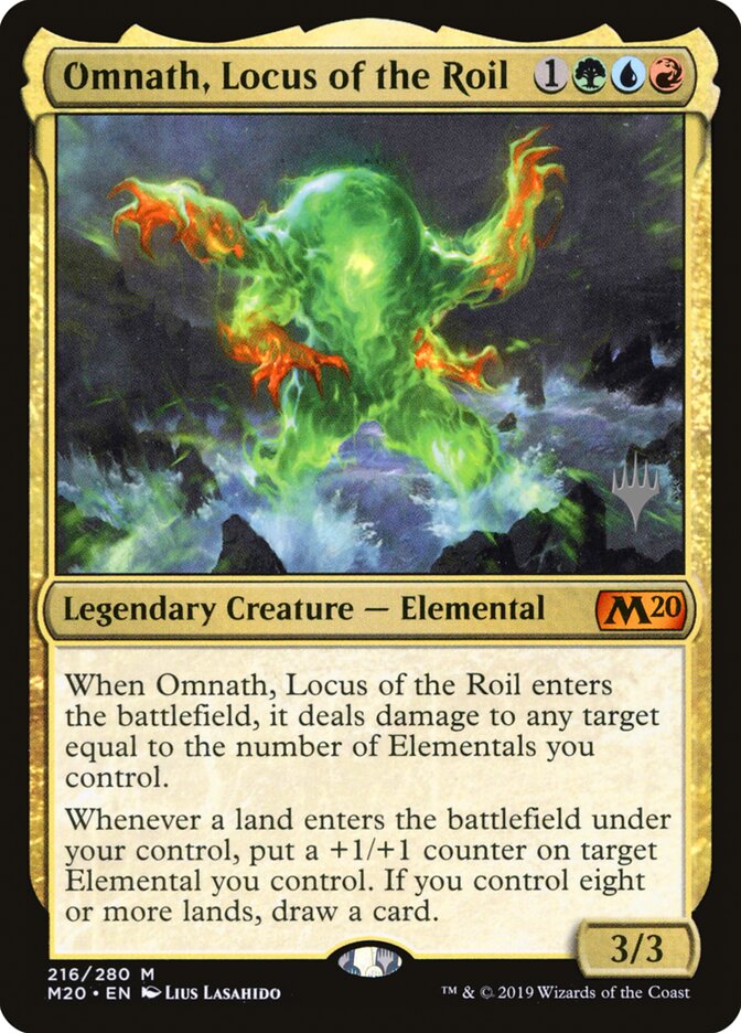 Omnath, Locus of the Roil (216p) - Core Set 2020 Promos (PM20)