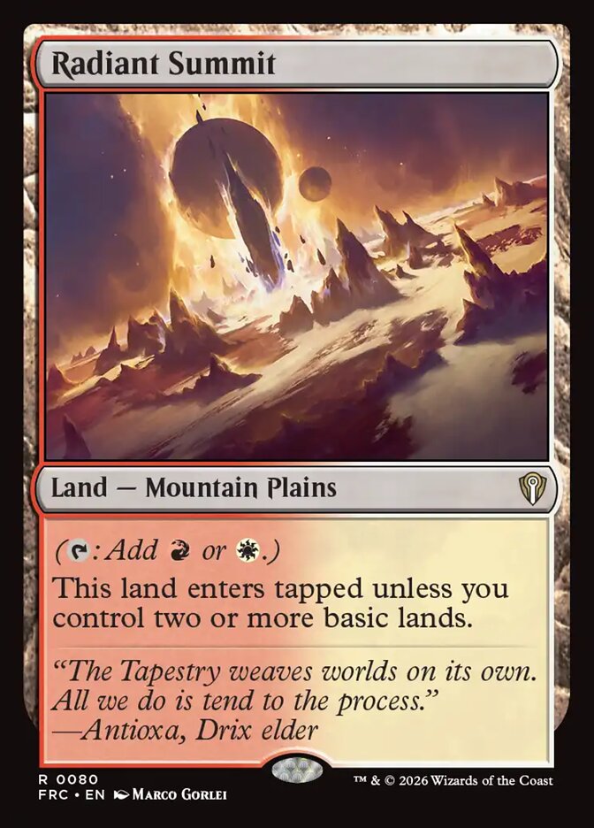Radiant Summit (80) - Reality Fracture Commander (FRC)