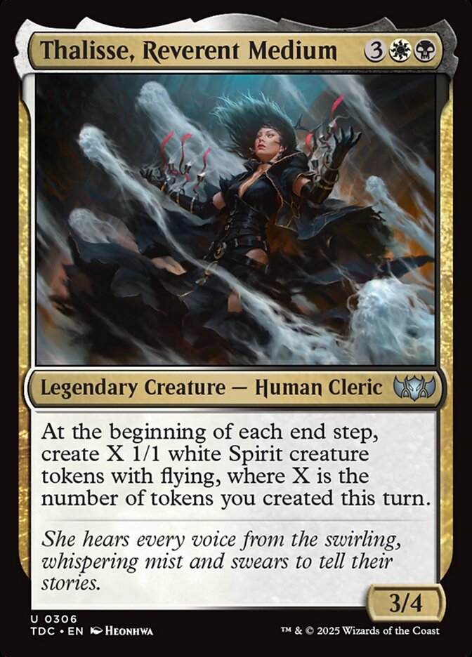 Thalisse, Reverent Medium (306) - Tarkir: Dragonstorm Commander (TDC)