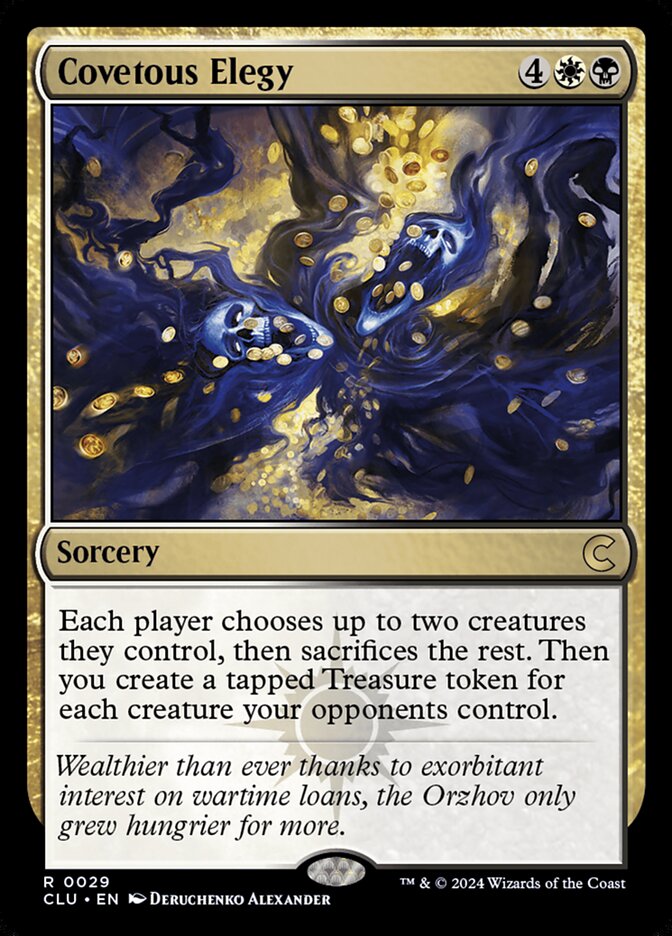 Covetous Elegy (29) - Ravnica: Clue Edition (CLU)