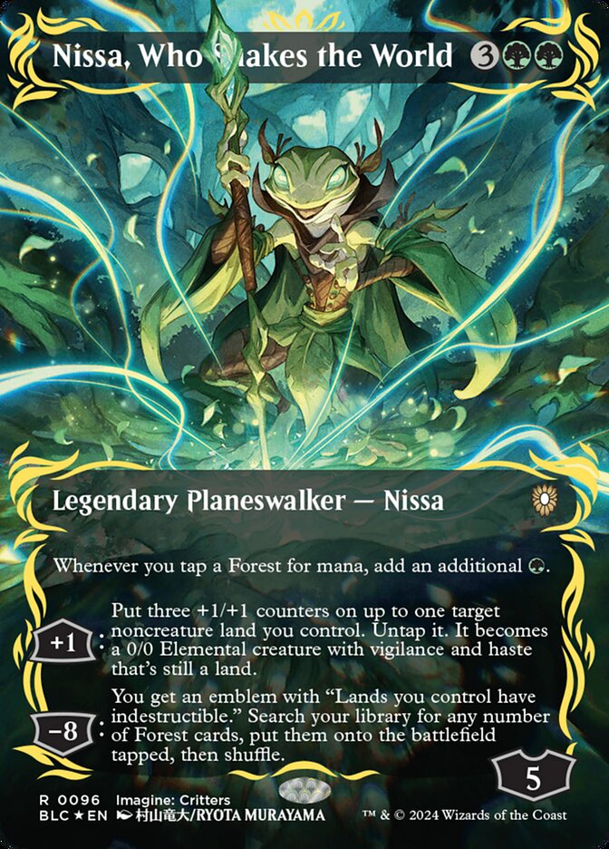 Nissa, Who Shakes the World (96) - Bloomburrow Commander (BLC)
