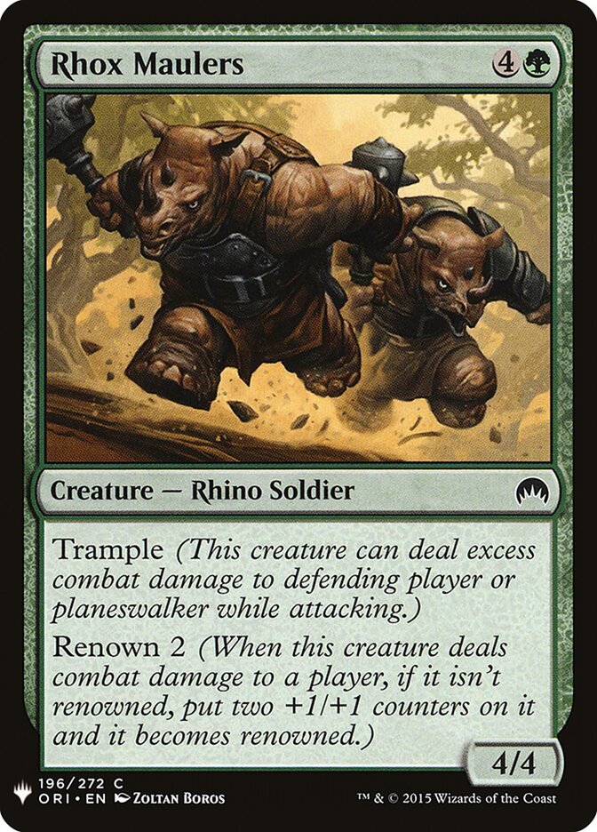 Rhox Maulers (ORI-196) - The List (PLST)