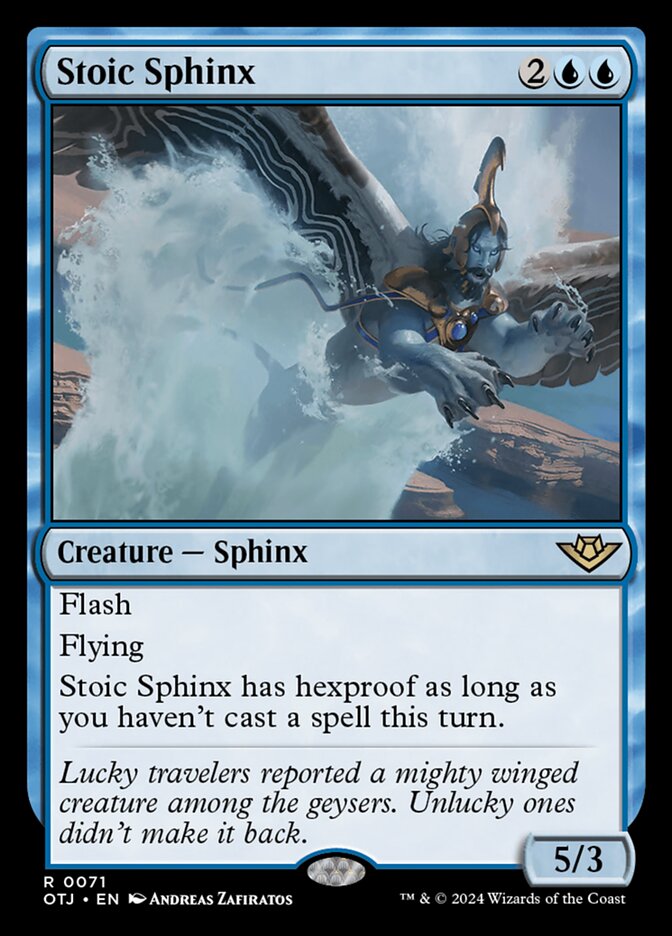 Stoic Sphinx (71) - Outlaws of Thunder Junction (OTJ)