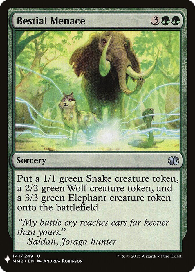 Bestial Menace (MM2-141) - The List (PLST)