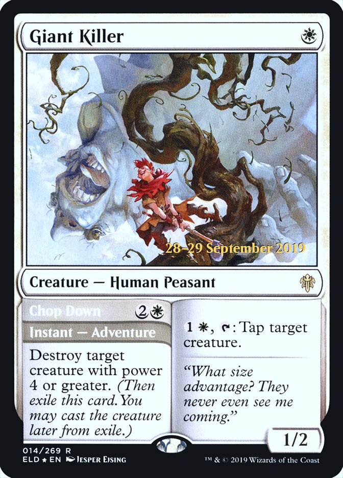 Giant Killer // Chop Down (14s) - Throne of Eldraine Promos (PELD)