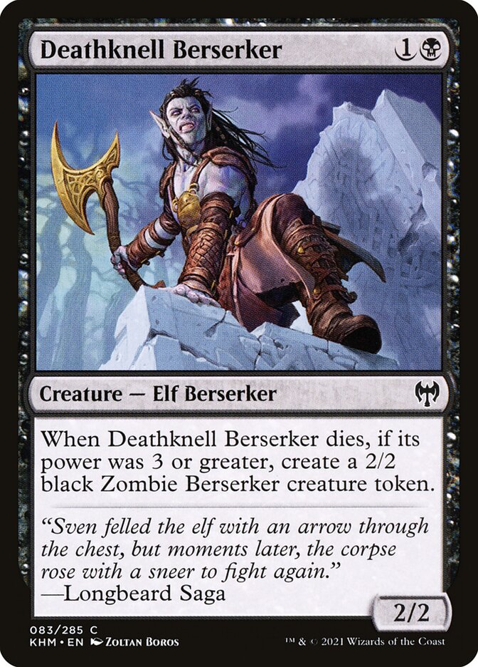Deathknell Berserker (83) - Kaldheim (KHM)