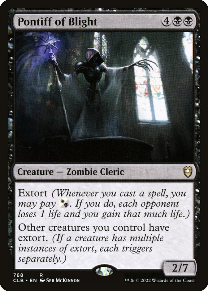 Pontiff of Blight (768) - Commander Legends: Battle for Baldur's Gate (CLB)
