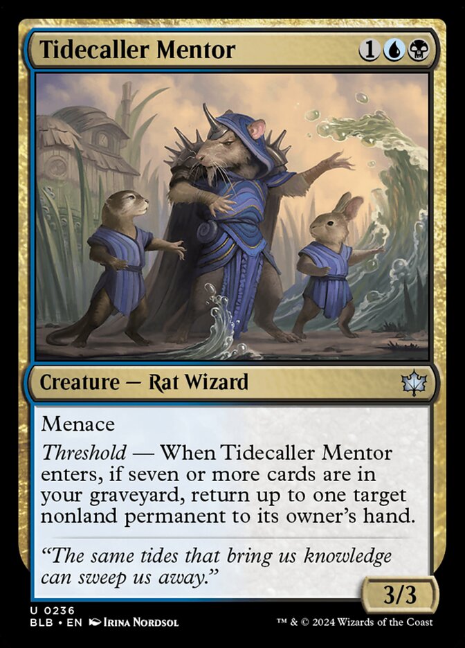 Tidecaller Mentor (236) - Bloomburrow (BLB)