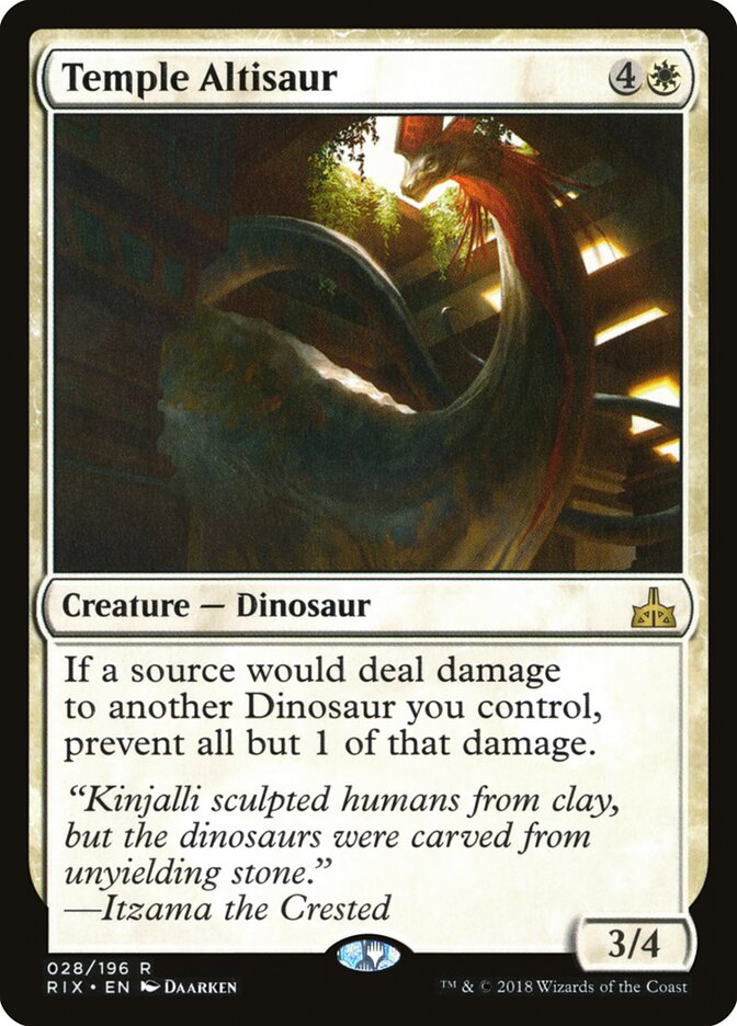 Temple Altisaur (28) - Rivals of Ixalan (RIX)