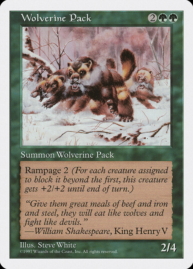 Wolverine Pack (344) - Fifth Edition (5ED)