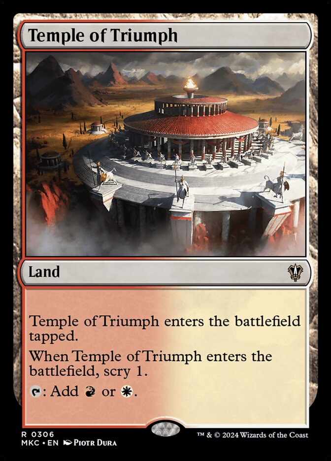 Temple of Triumph (306) - Murders at Karlov Manor Commander (MKC)