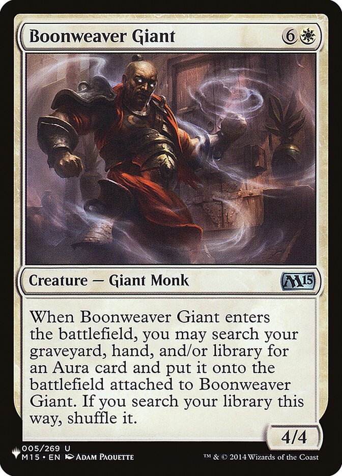Boonweaver Giant (M15-5) - The List (PLST)