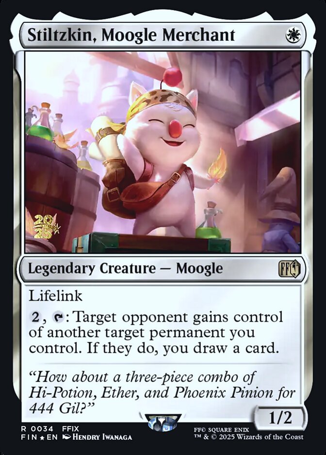 Stiltzkin, Moogle Merchant (34s) - Final Fantasy Promos (PFIN)