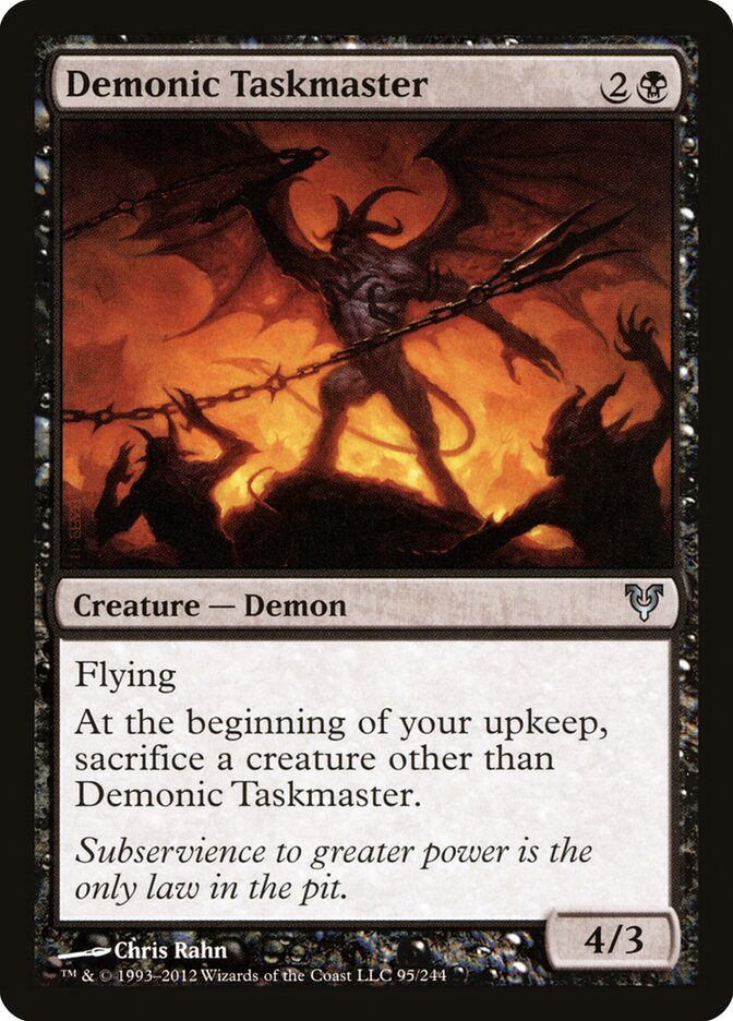 Demonic Taskmaster (95) - Avacyn Restored (AVR)