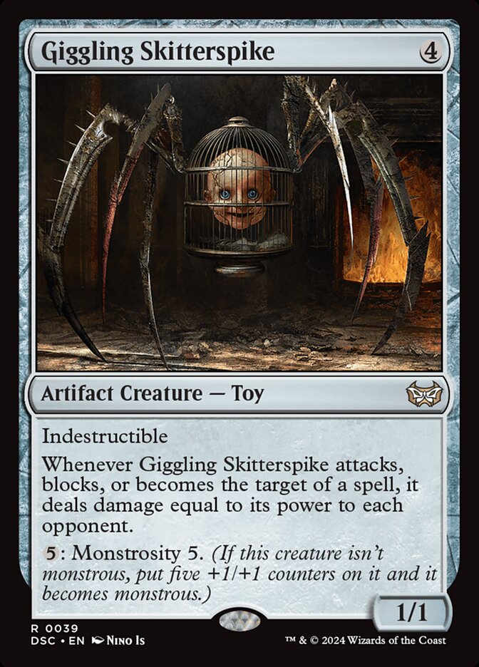 Giggling Skitterspike (39) - Duskmourn: House of Horror Commander (DSC)