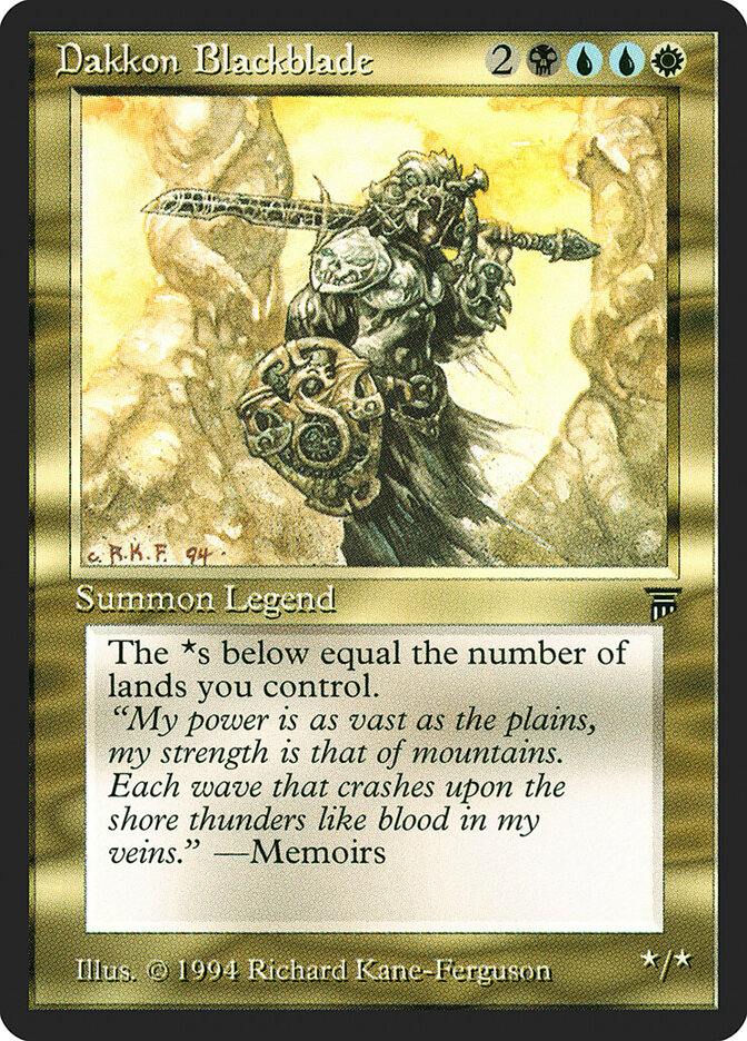 Dakkon Blackblade (225) - Legends (LEG)