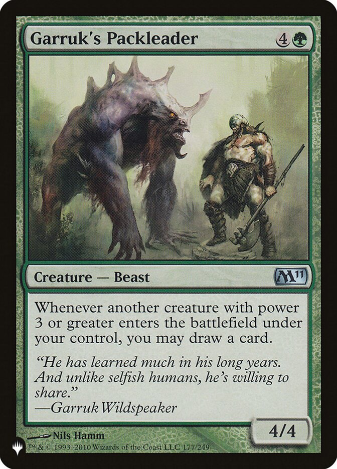 Garruk's Packleader (M11-177) - The List (PLST)