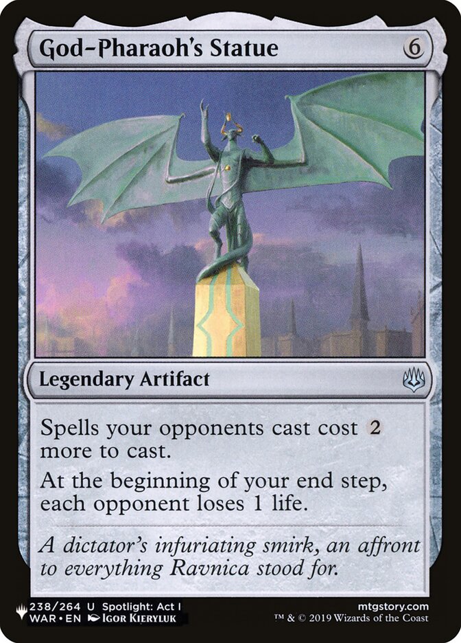 God-Pharaoh's Statue (WAR-238) - The List (PLST)