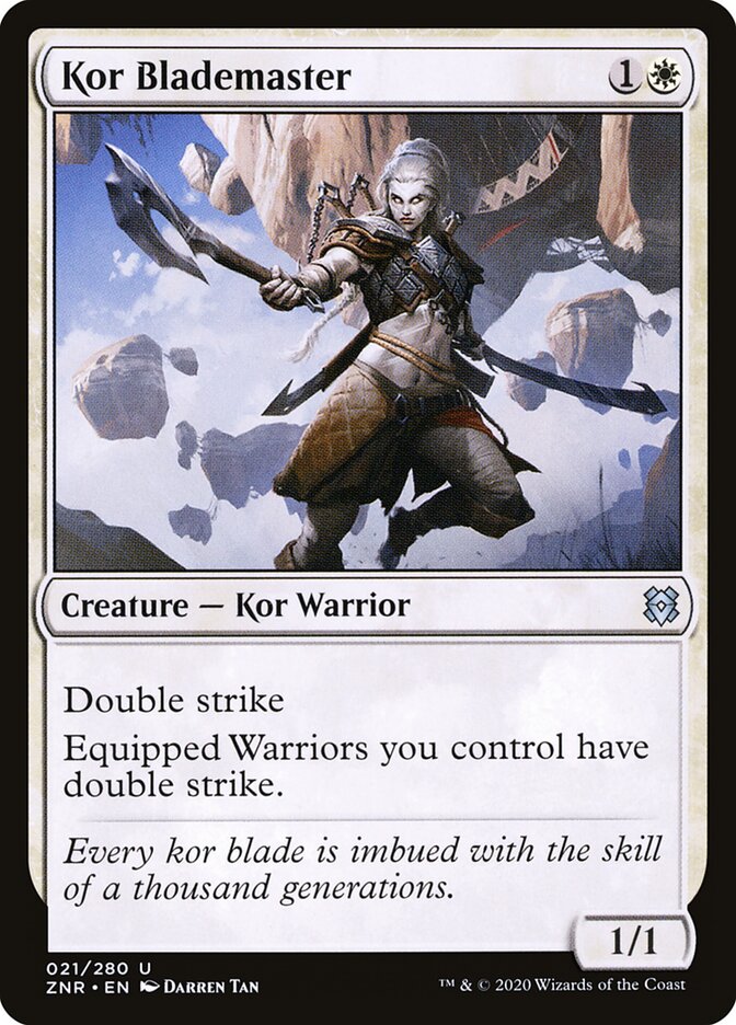 Kor Blademaster (21) - Zendikar Rising (ZNR)